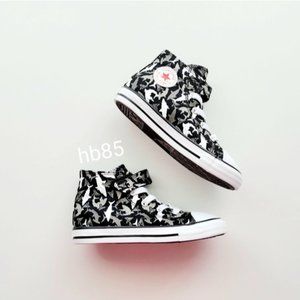 Converse CTAS 1V Hi Black University Red White Infant 7